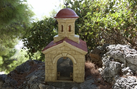 Kandylakia in the Monastery of St. Patapiosの写真素材