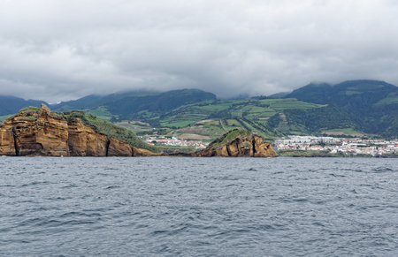 The view the Vila Franca do Campoの写真素材