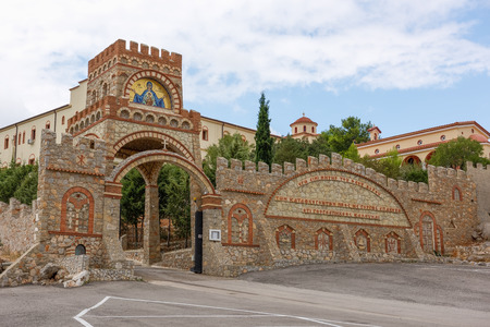 The monastery of virgin Gorgoepikoos mandras, Greeceのeditorial素材