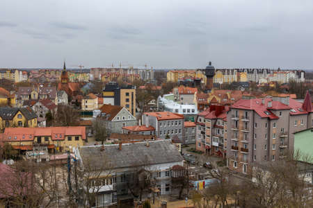 Panoramic view of the city center in Zelenogradsk, Kaliningrad region, Russia, near the Baltic sea....