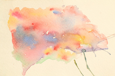 Abstract watercolor background paintingの写真素材