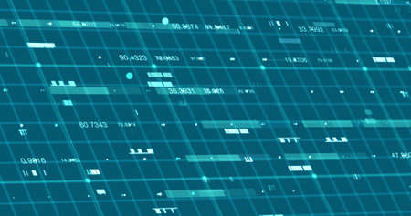 Abstract digital network data background, 3D rendering illustrationの写真素材