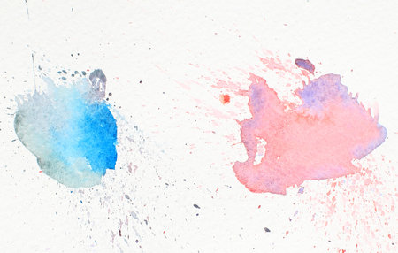 Abstract design watercolor picture painting illustration background Colorful aquarelle wash drawing design wallpaperの写真素材