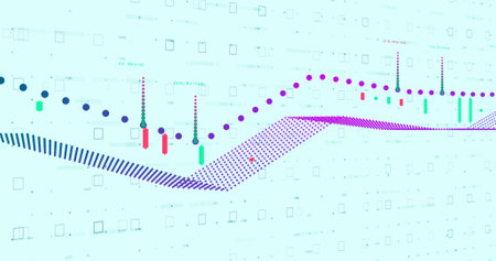 Futuristic digital data visualization. Futuristic infographic. Graphic concept for your designの写真素材
