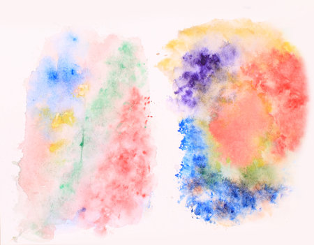 Abstract watercolor background. Hand painted background. Illustration.の写真素材