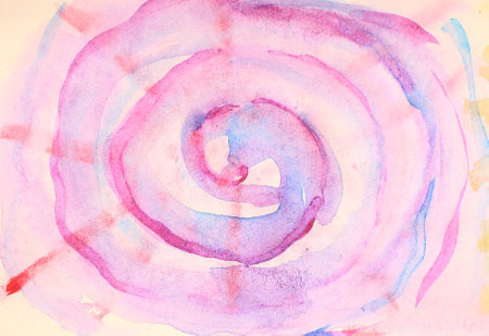 Abstract watercolor background. Hand painted background. Illustration.の写真素材