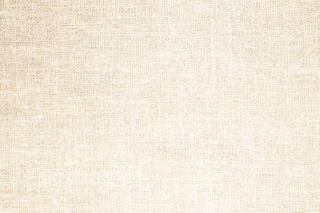 Natural Linen Material Textile Canvas Fabric Texture Background Close-up Detail of Fabric Natural Color Hemp Material Pattern Design Wallpaper. Can be Used as Background or For Graの写真素材
