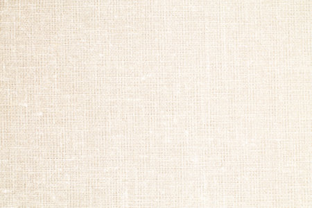 Natural Linen Material Textile Canvas Fabric Texture Background Close-up Detail of Fabric Natural Color Hemp Material Pattern Design Wallpaper. Can be Used as Background or For Graの写真素材