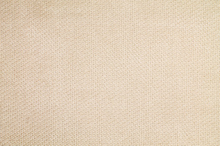 Natural Linen Material Textile Canvas Fabric Texture Background Close-up Detail of Fabric Natural Color Hemp Material Pattern Design Wallpaper. Can be Used as Backgroundの写真素材