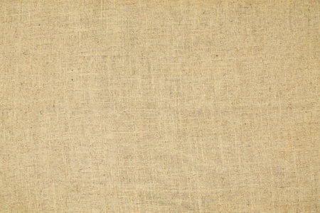 Natural Linen Material Textile Canvas Fabric Texture Background Close-up Detail of Fabric Natural Color Hemp Material Pattern Design Wallpaperの写真素材