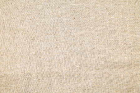 Natural Linen Material Textile Canvas Fabric Texture Background Close-up Detail of Fabric Natural Color Hemp Material Pattern Design Wallpaperの写真素材