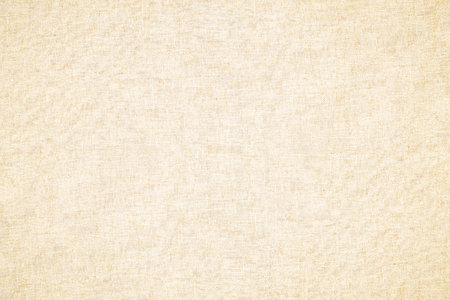Natural Linen Material Textile Canvas Fabric Texture Background Close-up Detail of Fabric Natural Color Hemp Material Pattern Design Wallpaperの写真素材