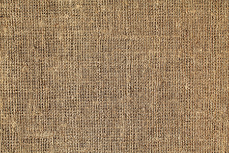 Closeup detail of brown burlap texture background. Brown fabric texture.の写真素材