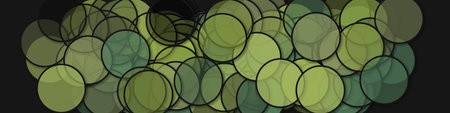 Circle shadows generative art background art illustrationの写真素材