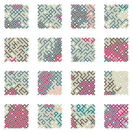 Asemic Glyph writing hieroglyph imitation generative illustrationのイラスト素材