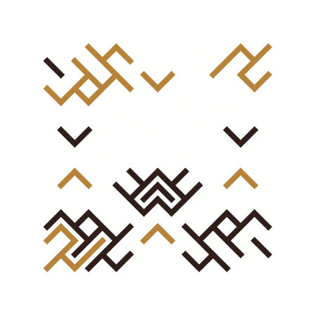 Asemic Glyph writing hieroglyph imitation generative illustrationのイラスト素材