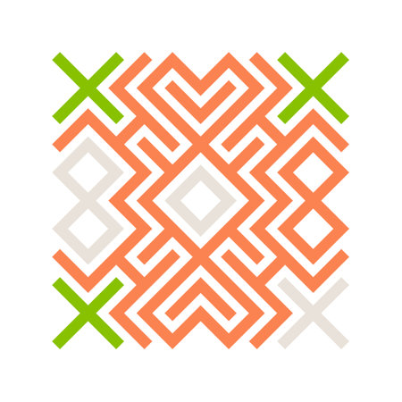 Asemic Glyph writing hieroglyph imitation generative illustrationのイラスト素材