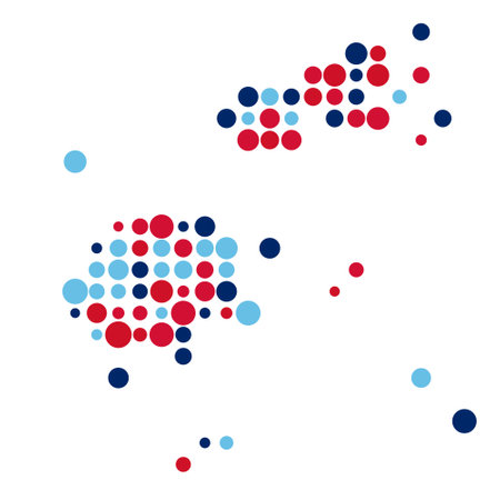 Fiji Map Silhouette Pixelated generative pattern illustrationのイラスト素材