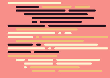 Cartoon coding simulated lines vector illustrationのイラスト素材
