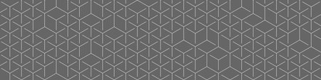 Hexagonal Maze generative pattern illustrationのイラスト素材