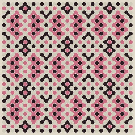 Random color rounded truchet tiling illustration
