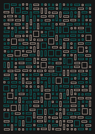 Abstract Offset Quads generative art background art illustration