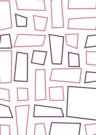 Abstract Offset Quads generative art background art illustrationのイラスト素材