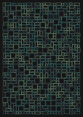 Abstract Offset Quads generative art background art illustration
