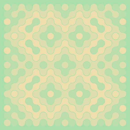 Random color rounded truchet tiling illustration