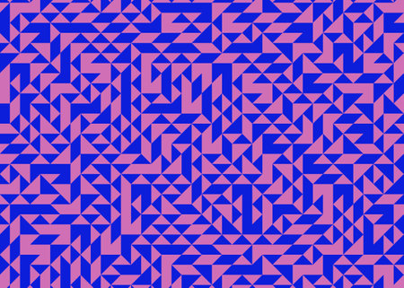 Colorised Rhombuses tiles tessellation pattern illustration