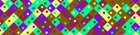 Colorised Rhombuses tiles tessellation pattern illustration