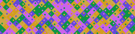 Colorised Rhombuses tiles tessellation pattern illustration