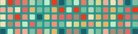 Color checkered squares background generative pattern illustrationのイラスト素材