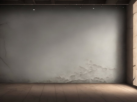 Concrete backdrop. AI generated illustrationの素材