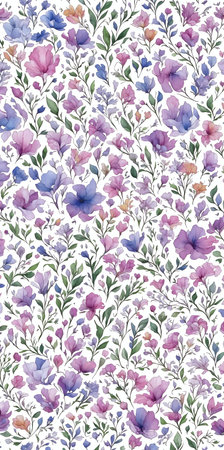 Spring flowers background. AI generated illustrationの素材