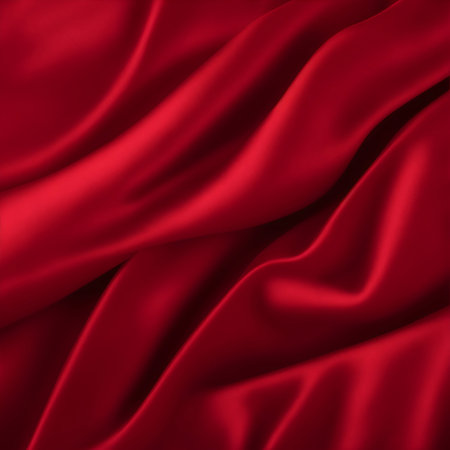 Red color silky texture. AI generated illustrationの素材