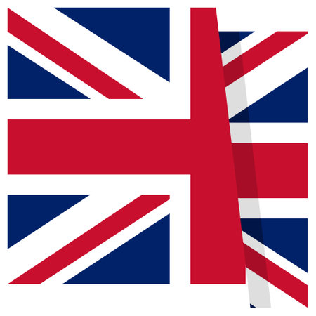 Flag of United Kingdom icon illustrationのイラスト素材