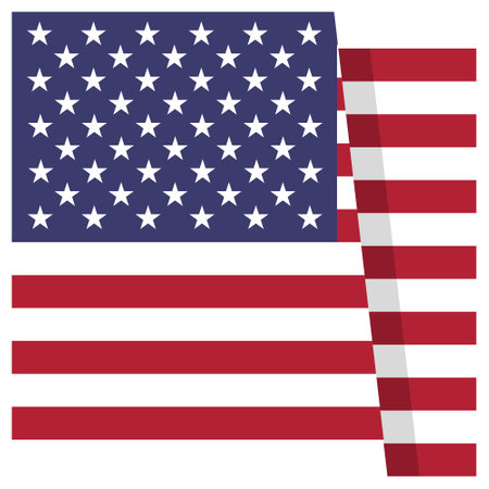 Flag of USA icon illustrationのイラスト素材