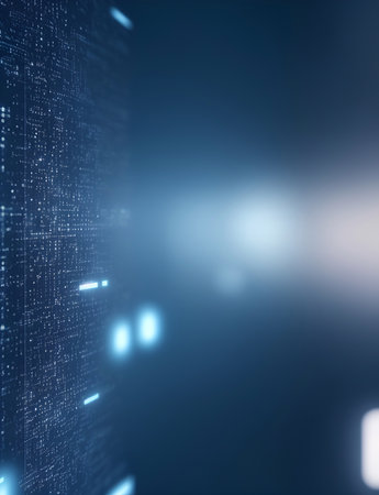 Artificial technology abstract background. AI generated illustrationの素材