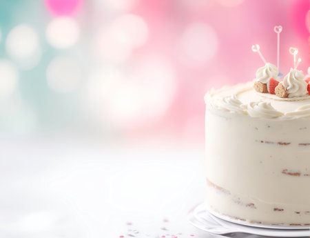 Tasty cake. AI generated illustrationの素材