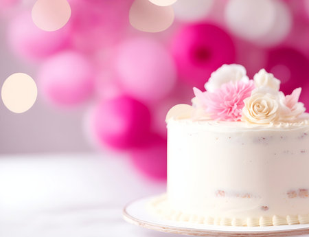 Tasty cake. AI generated illustrationの素材