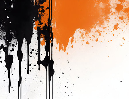 Watercolor splash on surface. AI generated illustrationの素材