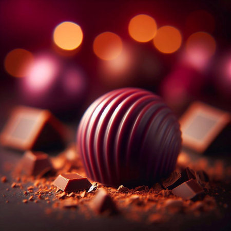 Ð¡hocolate bonbons. AI generated illustrationの素材