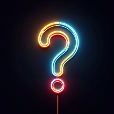 Question mark lettering typograhy. AI generated illustrationの素材