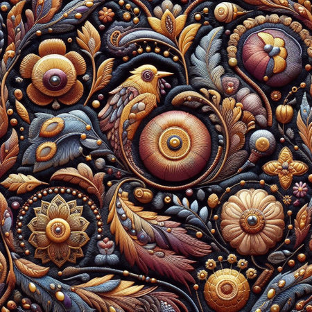 Stitched Velvet background. AI generated illustrationの素材