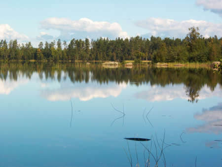 Clouds in waterの写真素材