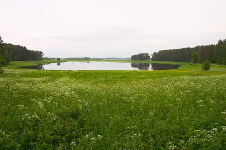 Meadow and lagoon