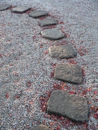 stone wayの写真素材