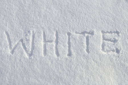 detailed snow background with written white wordの写真素材