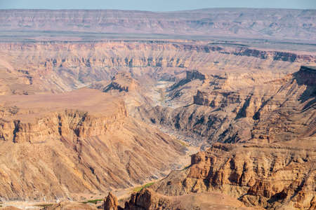 magnificent Fish River canyon in Namibia by dayの写真素材